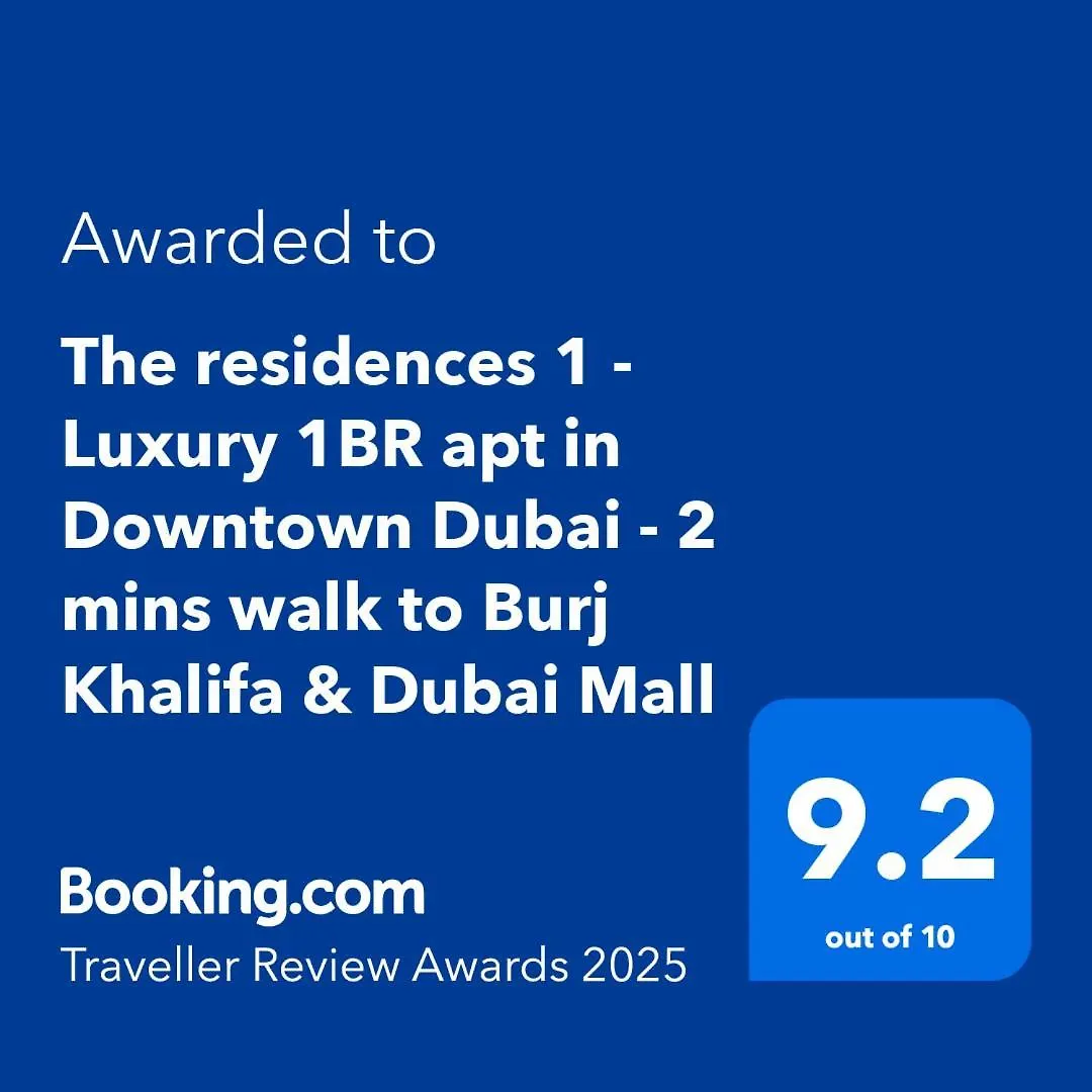 The Residences 1 - Luxury 1Br Apt In Downtown Dubai - 2 Mins Walk To Burj Khalifa & Dubai Mall Apartment